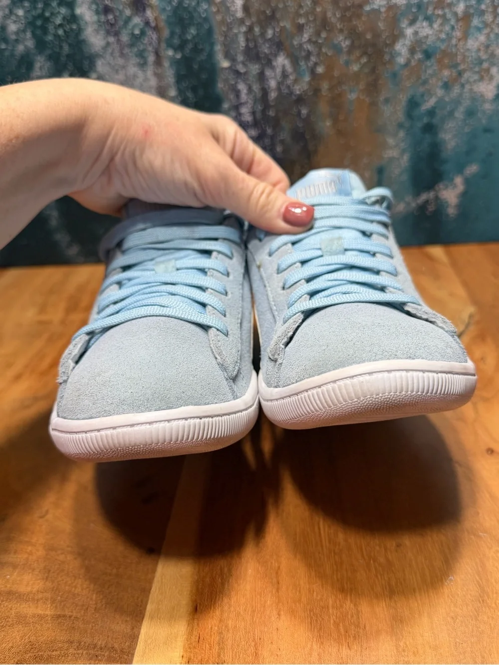 PUMA Minimalist Vikky V3 Suede Sneakers Nitro Blue Women’s Size 6.5